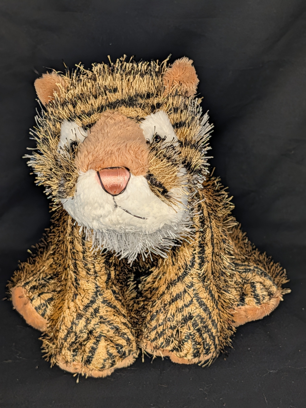 GANZ Brown and White Striped Tiger Plush Cat Toy Webkinz